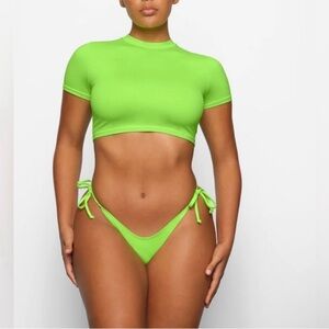 Skims cropped swim top